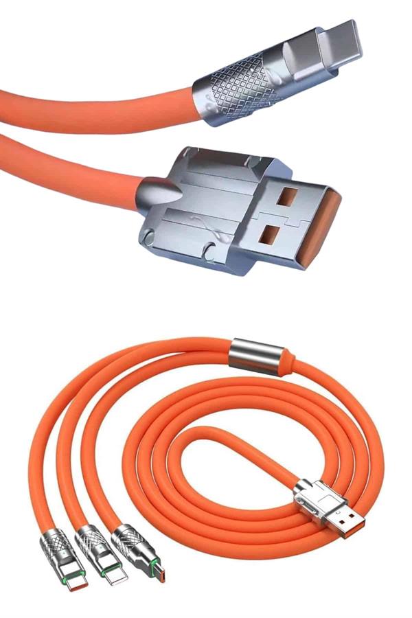 Android ve İOS Uyumlu 180 Derece Type-c Şarj Kablosu - Görsel 5