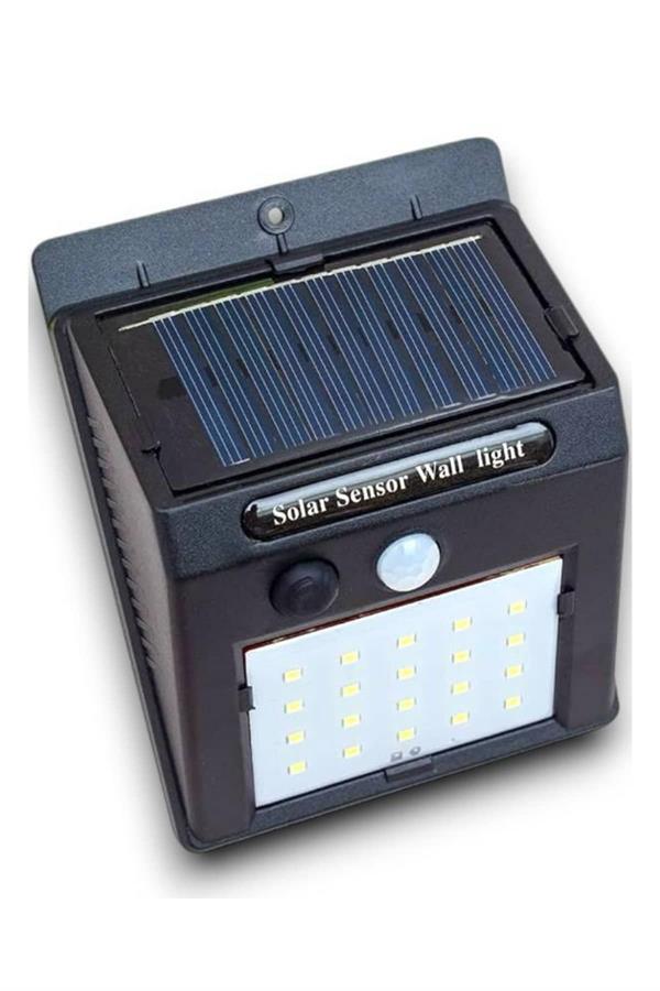Solar Sensörlü Duvar Lambası Bahçe Lamba 20 Led Işık - Görsel 5