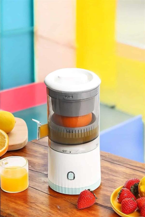 Meyve Sıkacağı USB Şarjlı Taşınabilir Çift Bıçaklı Güvenlik Kilidi