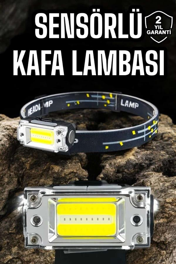 Kafa Lambası Led Fener Pratik Taşınabilir Ayarlanabilir USB Şarjlı - Görsel 2