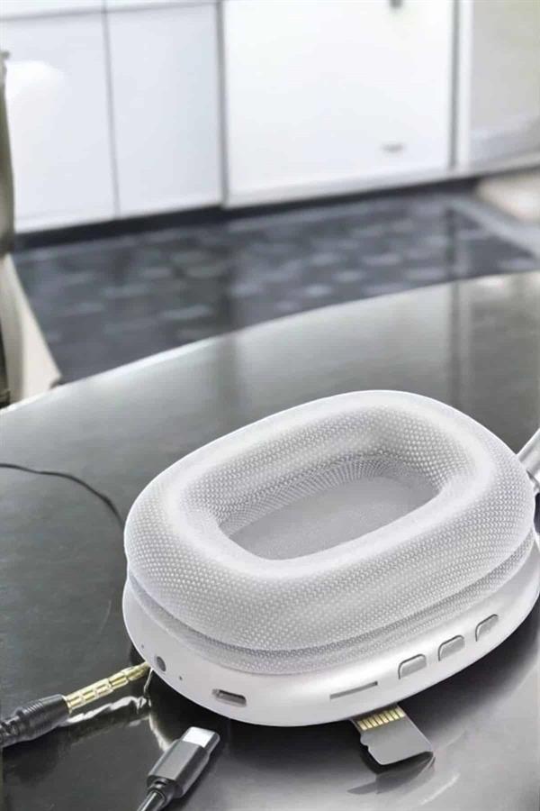 P9 Plus Kablosuz Kulak Üstü Bluetooth Kulaklık Beyaz Yüksek Ses Kaliteli - Görsel 3