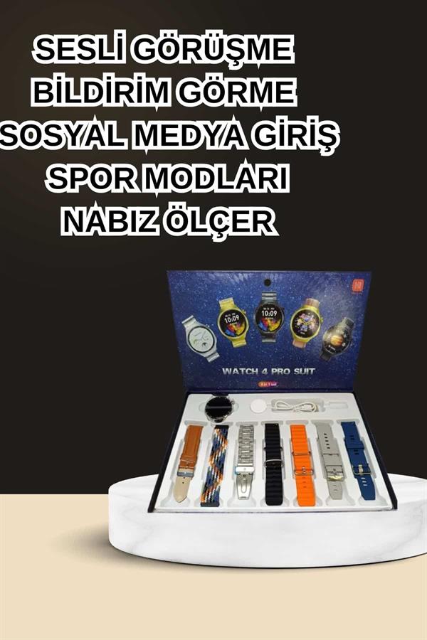 Dokunmatik Akıllı Saat Yeni Nesil Kulaklık Kampanyası Bluetooth Bağlantılı ANC Özelliği - Görsel 3