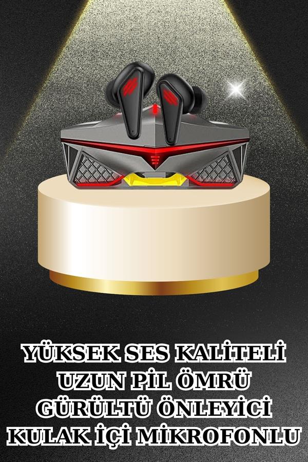 Gamer Oyuncu Seti Bluetooth Kulaklık Ucuz Kaliteli Yeni Nesil Akıllı Saat - Görsel 4