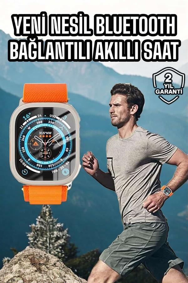 Akıllı Saat Uyku ve Spor Takibi Yeni Nesil Bluetooth Bağlantılı Amoled Ekran - Görsel 2