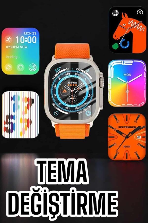 Akıllı Saat Uyku ve Spor Takibi Yeni Nesil Bluetooth Bağlantılı Amoled Ekran - Görsel 4