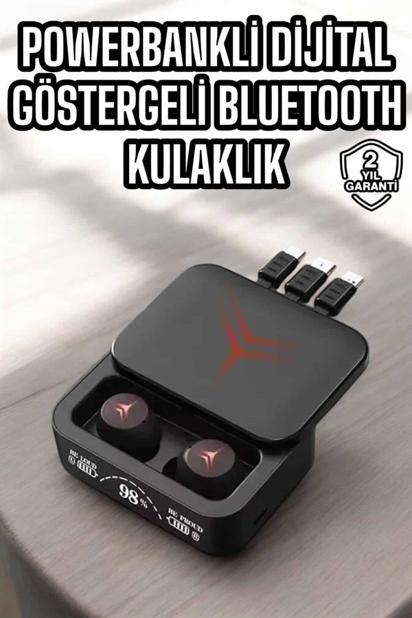Ucuz ve Kaliteli Bluetooth Kulaklık TWS Çoklu Şarj Girişi Yüksek Ses Kaliteli - Görsel 2