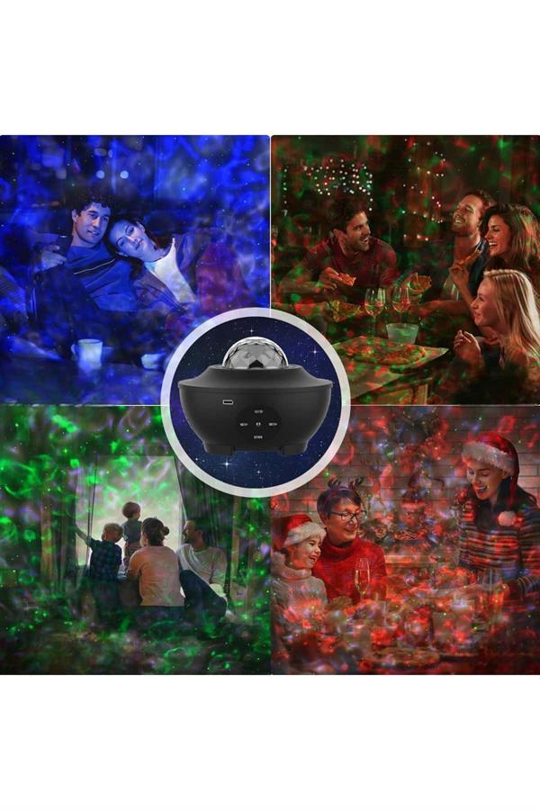 Yıldızlı gökyüzü Projektörü Uzaktan kumandalı Çocuklara Özel Şarjlı - Görsel 3