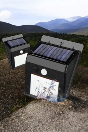 Solar Lamba Giriş Bahçe Yol Avlu Hareket Sensörlü Led Parlak Gece Su Geçirmez