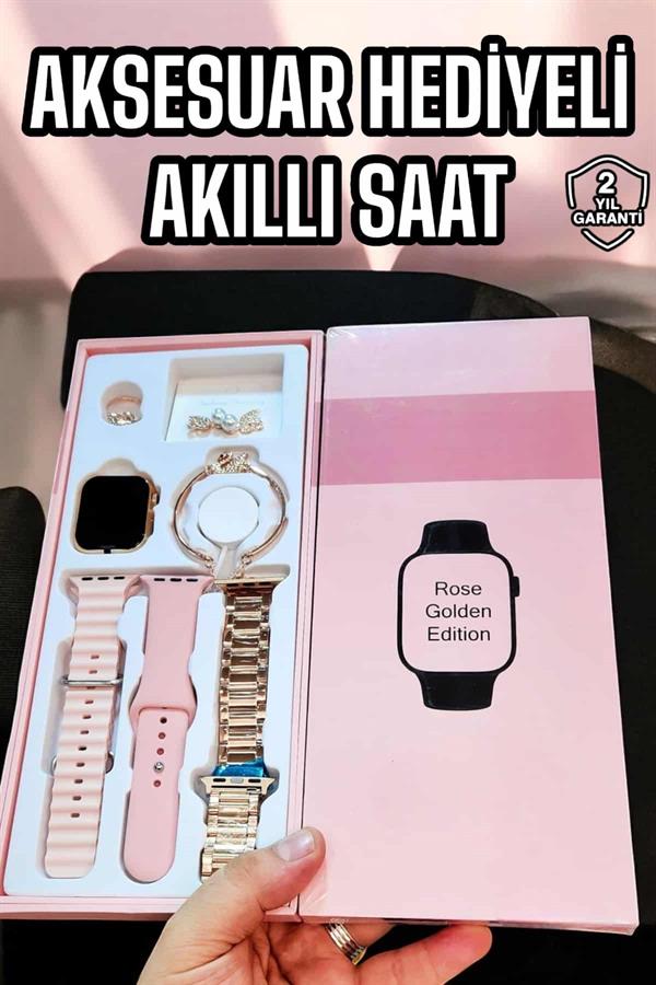 Akıllı Saat Sesli Görüşme Bildirim Görme Uyku ve Sağlık Takibi - Görsel 2