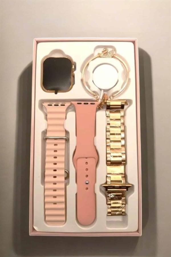 Akıllı Saat Amoled Ekran 3 Kordonlu Aksesuar Hediyeli Sesli Görüşme - Görsel 3