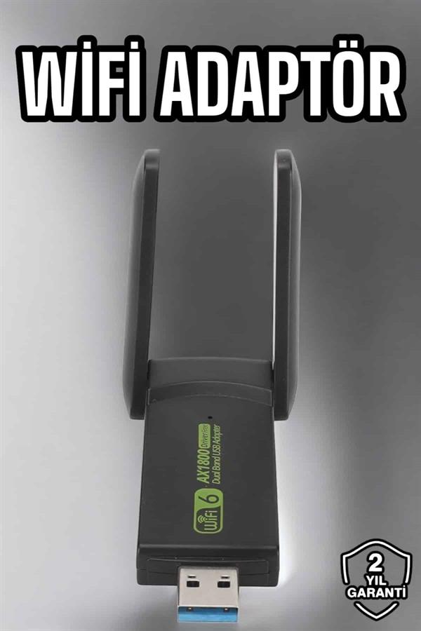 Wifi Adaptör Çift Bantlı Kablosuz Wifi Adaptörü - Görsel 2