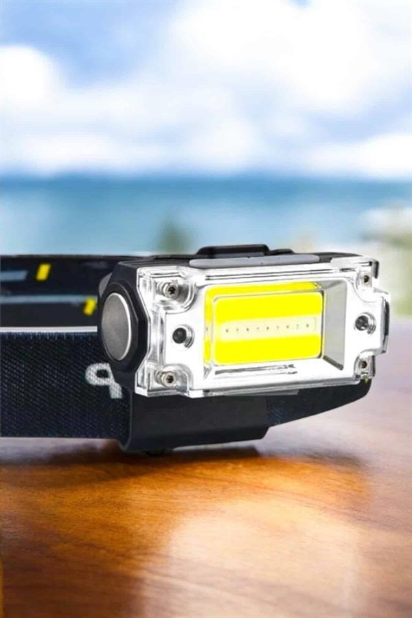 Kafa Lambası Kamp Feneri Balıkçı Feneri Başlıklı Suya Dayanıklı - Görsel 5