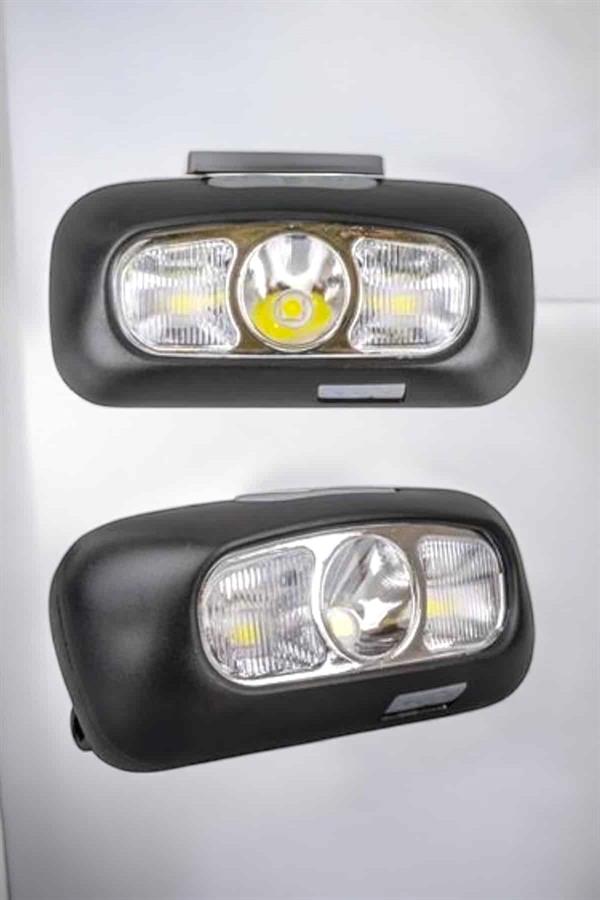 Kafa Lambası Kamp Lambası Led Işık Şarjlı Ayarlanabilir - Görsel 4