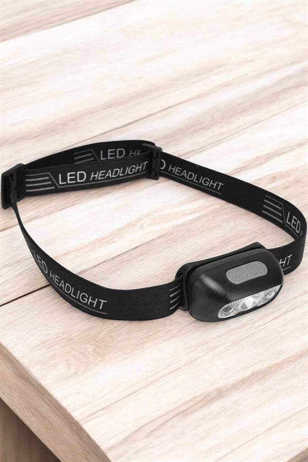 Kafa Lambası Kamp Lambası Led Işık Şarjlı Ayarlanabilir - Görsel 5