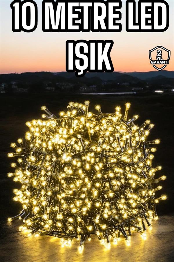 Led Işık 10 Metre Gün Işığı Parlak ve Doğal Ağaç Süsleme - Görsel 2