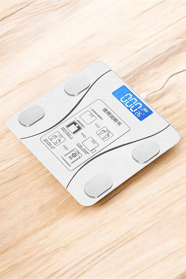 Tartı Baskül Dijital Elektronik Tartı Vücut Analiz Wifi Akıllı Yağ Ölçer - Görsel 5