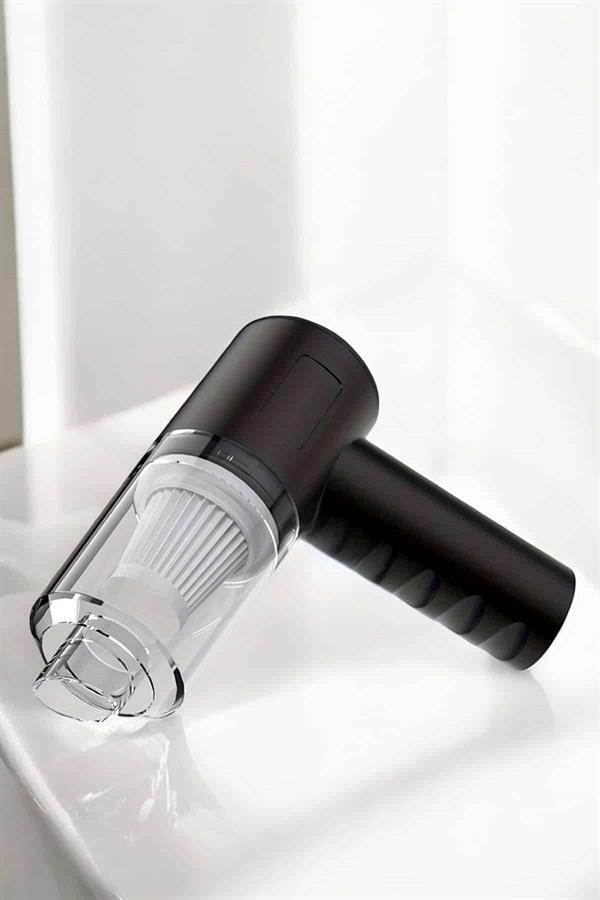 Üflemeli Güçlü Vakumlu Ev Ofis Araç Süpürgesi El Süpürgesi Şarjlı - Görsel 3