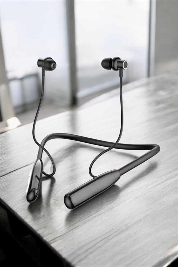 Boyun Bantlı Bluetooth Kulaklık Yüksek Ses Kaliteli 100 Saat Kulaklık - Görsel 5