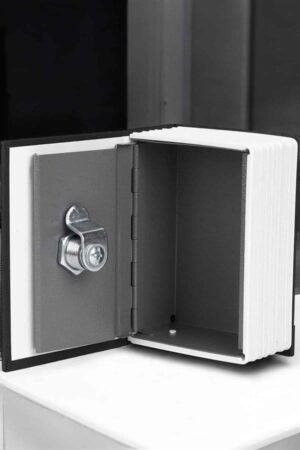 Gizli Kasa Kitap Görünümlü Anahtarlı Çelik Mini Kasa