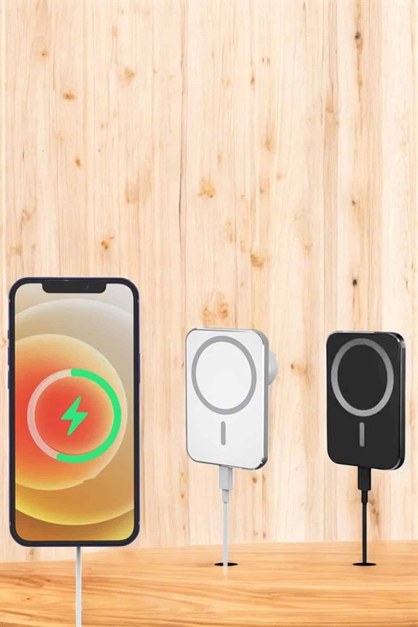 İOS Uyumlu Manyetik Tasarım Magsafe İphone 12/13/14/15 Uyumlu Powerbank - Görsel 5
