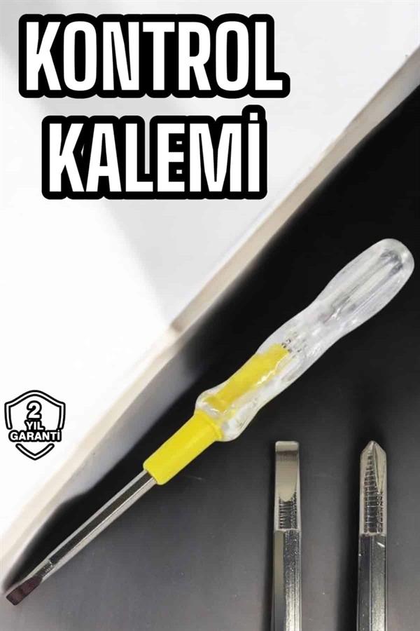 Test Cihazı Kontrol Kalemi Çift Başlıklı Şeffaf Elektrik Testi - Görsel 2
