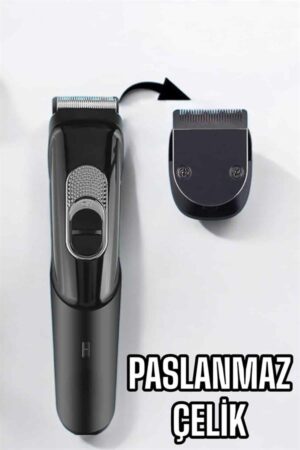 Saç Sakal Vücut Şarjlı Kablosuz Tıraş Makinesi Profesyonel Paslanmaz Çelik