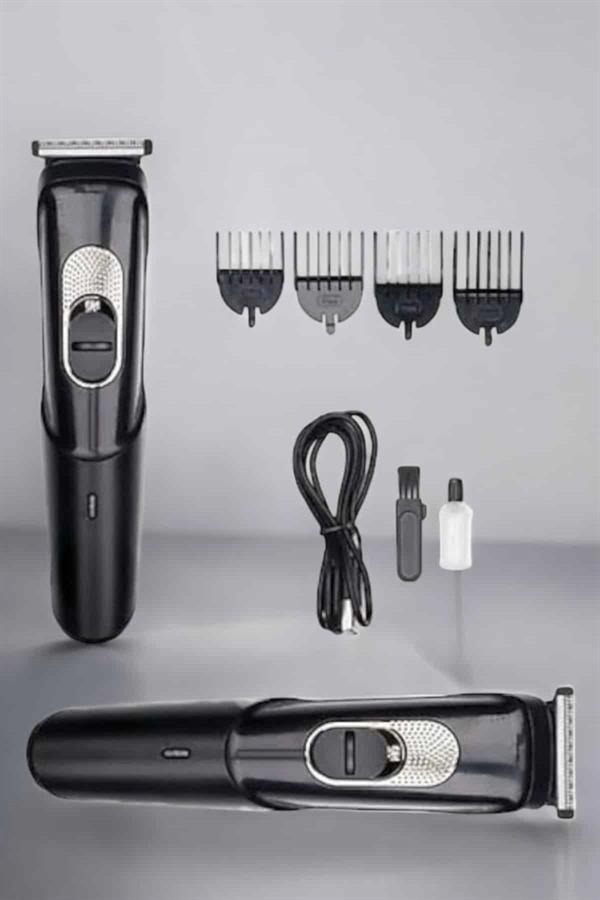 Saç Sakal Vücut Şarjlı Kablosuz Tıraş Makinesi Profesyonel Paslanmaz Çelik - Görsel 3