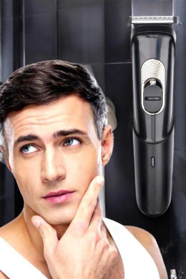 Saç Sakal Vücut Şarjlı Kablosuz Tıraş Makinesi Profesyonel Paslanmaz Çelik - Görsel 4