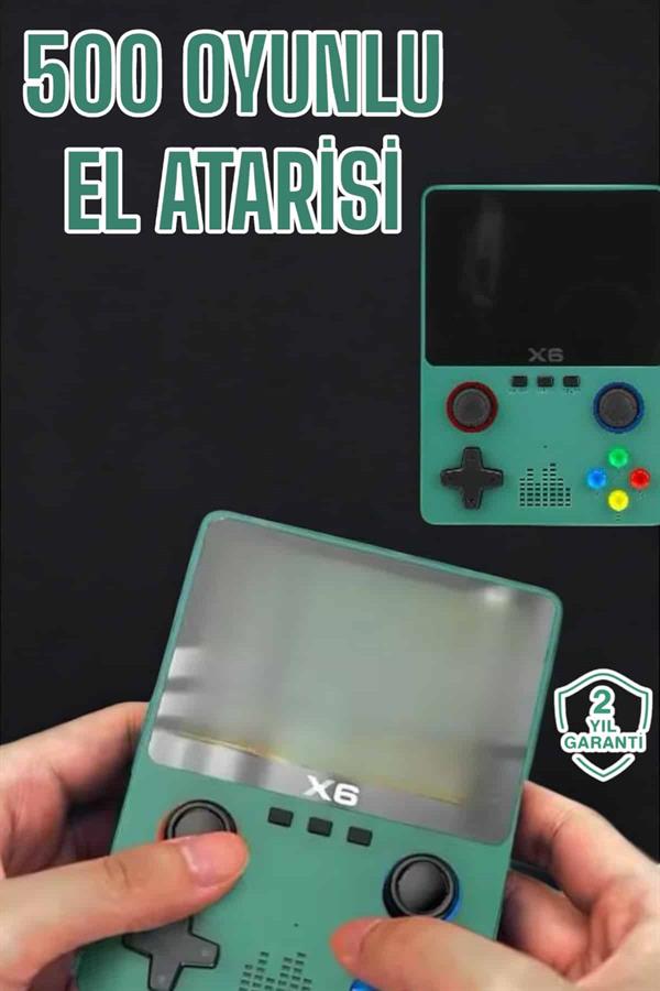 3.5 İnç Ekran 1000 Oyunlu Oyun Konsolu El Atarisi Miüzik Dinleme ve Kitap Okuma - Görsel 2