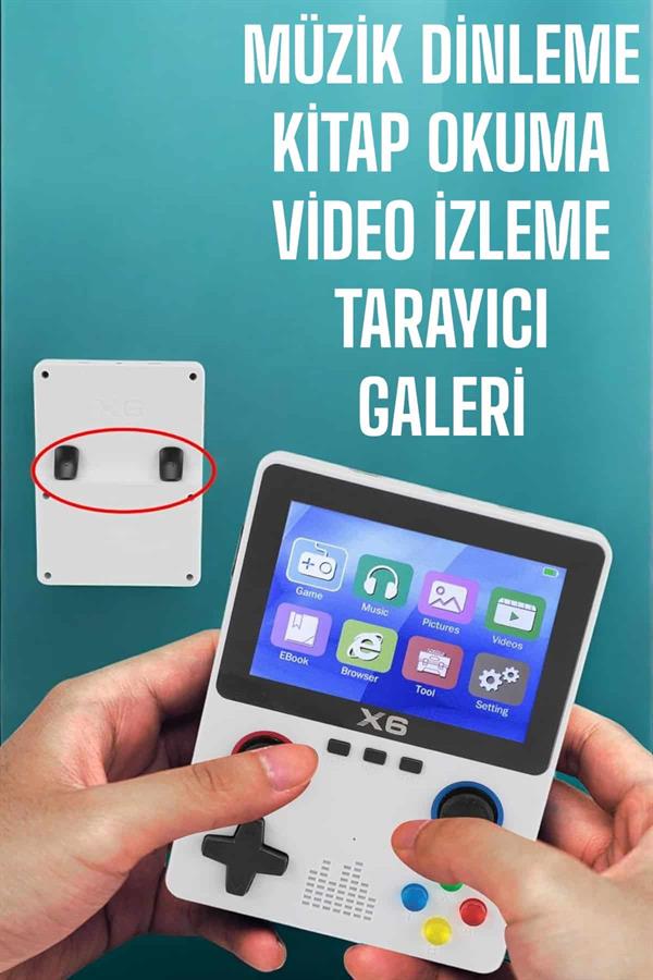 Şarjlı El Atarisi 3.5 İnç Ekran Kitap Okuma Müzik Dinleme Ve Video İzleme - Görsel 5