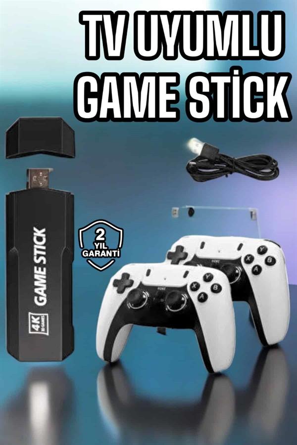 Game Stick Retro 8K ULTRA HD Video Oyun Konsolu Android Tv Özelliği - Görsel 2