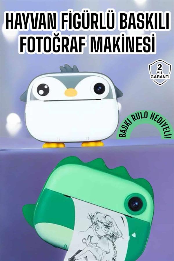 Çocuklar için Fotoğraf Makinesi Anlık Baskı Makinesi HD Görüntü Kalitesi - Görsel 2