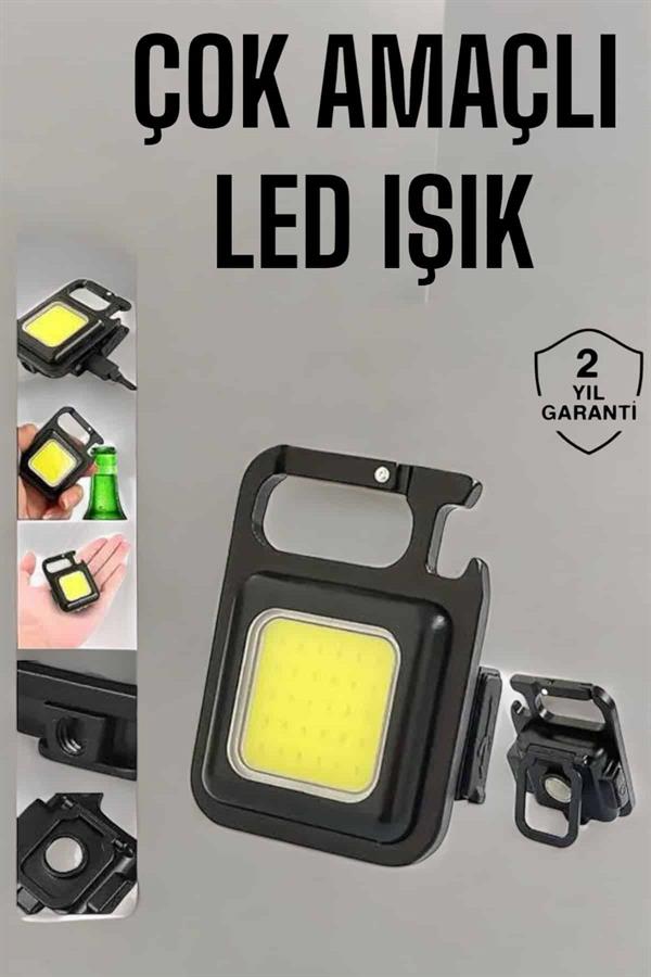 Kamp Işığı Çok Fonksiyonlu Taşınabilir Anahtarlık Kapak Açma Manyetik Özelliği - Görsel 2