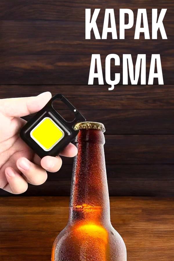 Anahtarlık Çok Amaçlı Mıknatıslı Taşınabilir Işık Led Şarjlı - Görsel 5