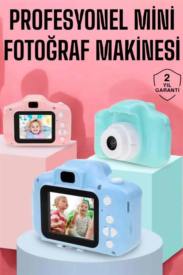 Çocuklara Özel Dijital Fotoğraf Makinesi Mini 1080P HD Kaliteli - Görsel 2