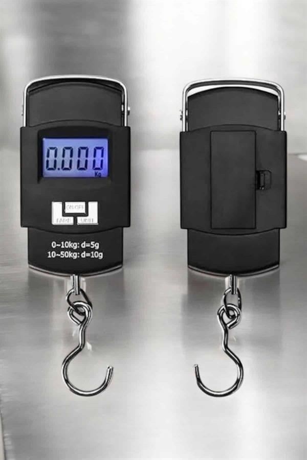 Ağırlık Ölçer 50 Kg El Terazisi El Kantarı Pilli Led Ekran - Görsel 5