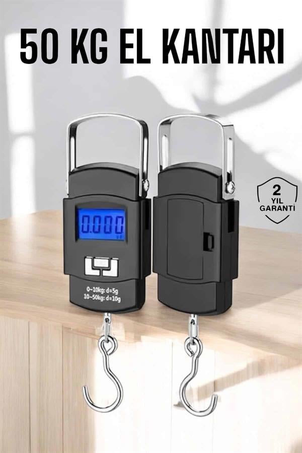 El Terazisi Dijital Göstergeli Pilli 50 Kg Ağırlık Ölçer - Görsel 2