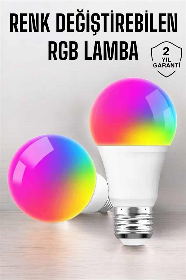 Renk Değiştirebilen RGB Işıklı Led Ampul A+Enerji 15 Watt Led Işık - Görsel 2