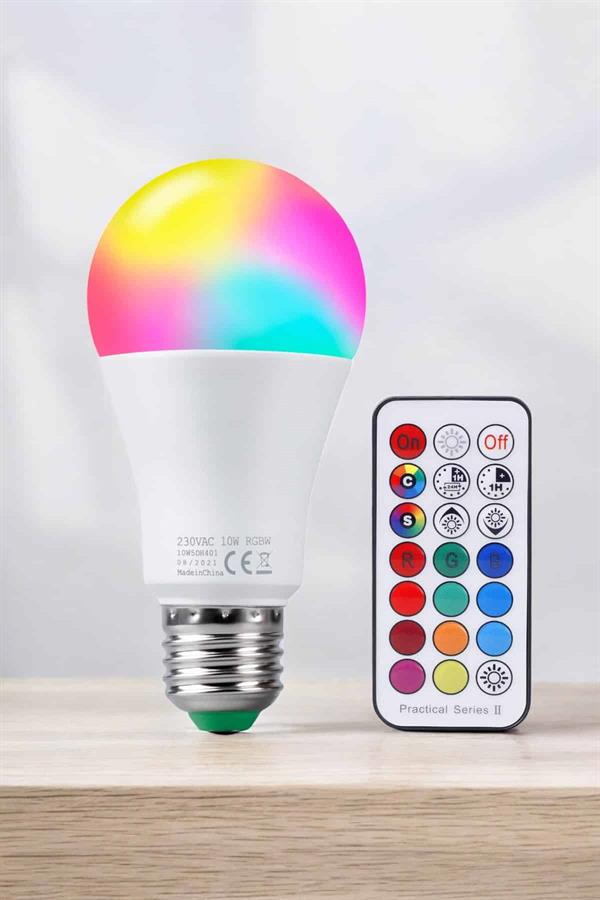 Renk Değiştirebilen RGB Işıklı Led Ampul A+Enerji 15 Watt Led Işık - Görsel 5