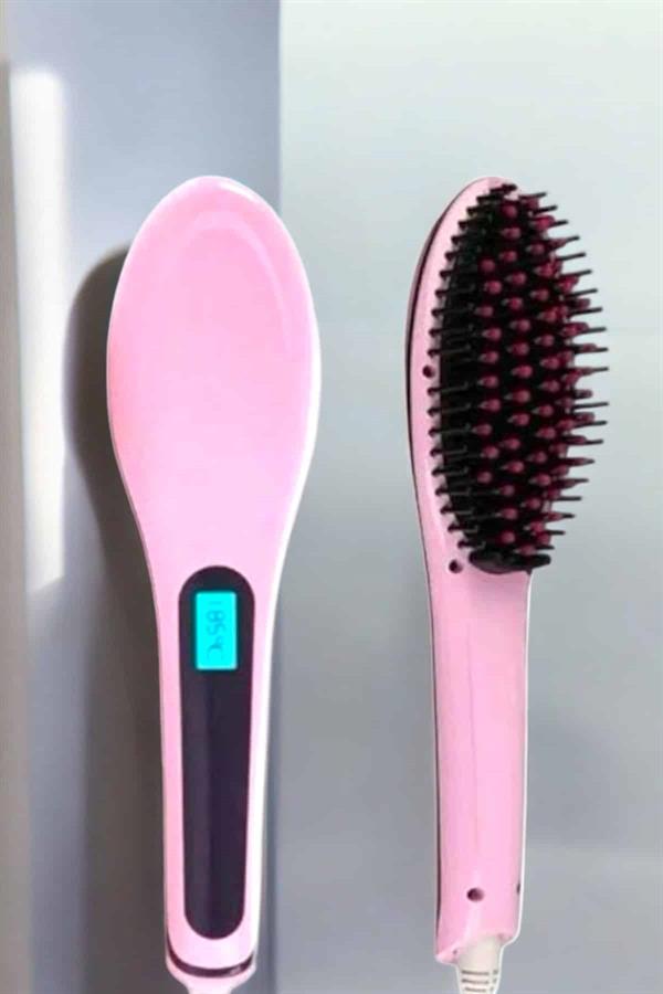 Fön Tarağı Saç Düzleştirici Sıkı Dişli Isı Ayarlı Elektriklenme Karşıtı - Görsel 3