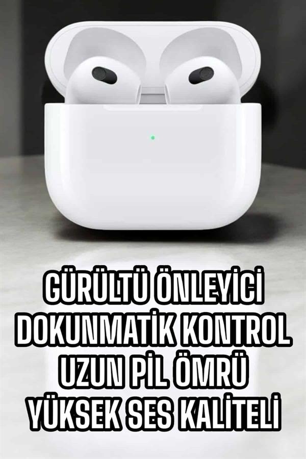 Bluetooth Kulaklık 3.Nesil Kablosuz Uzun Pil Ömrü Dokunmatik Kontrol - Görsel 4