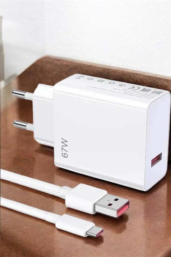 Şarj Aleti 67W Hızlı Şarj Turbo Type-C Uyumlu Şarj Adaptörü Kablosu - Görsel 4