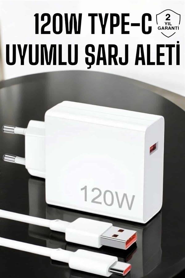 120W Şarj Aleti Type-C Uyumlu Turbo Şarj Aleti - Görsel 2