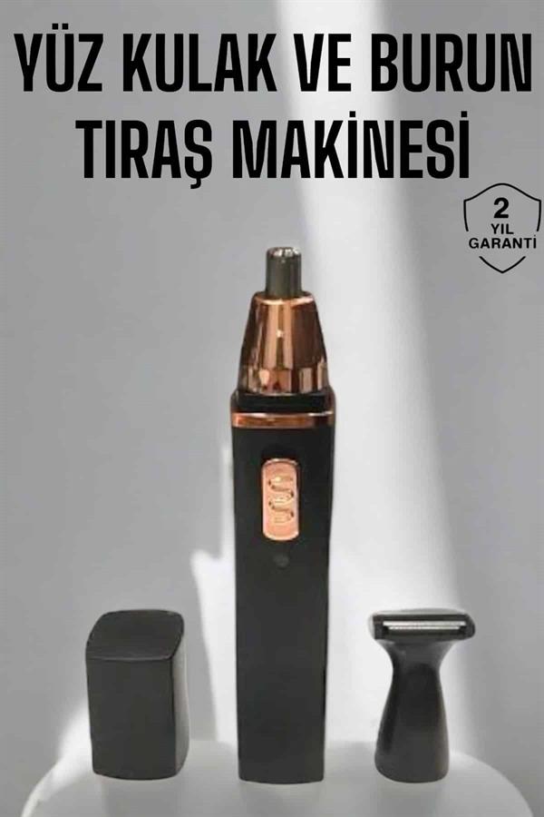 Tıraş Makinesi Kulak Burun ve Yüz Temizleyici Şarjlı Mini - Görsel 2