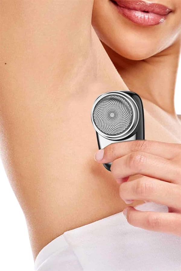Seyahat Tipi Tıraş Makinesi Taşınabilir Kablosuz Mini Paslanmaz Çelik - Görsel 4
