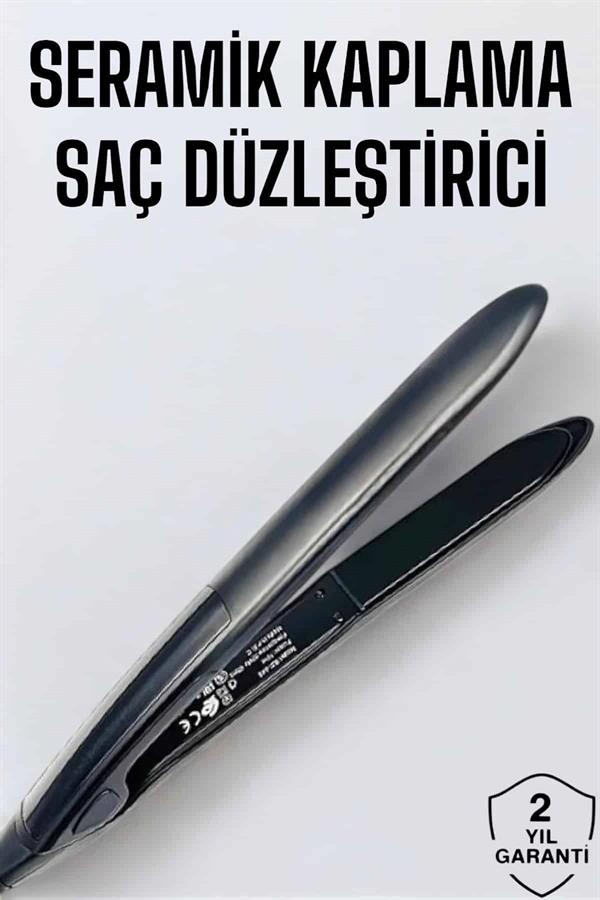 Saç Düzleştirici Led Ekranlı Isı Ayarlı Seramik Kaplama Profesyonel - Görsel 2