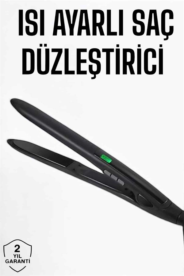 Saç Düzleştirici Isı Ayarlı Döner Kablo Yıpranma Karşıtı - Görsel 2