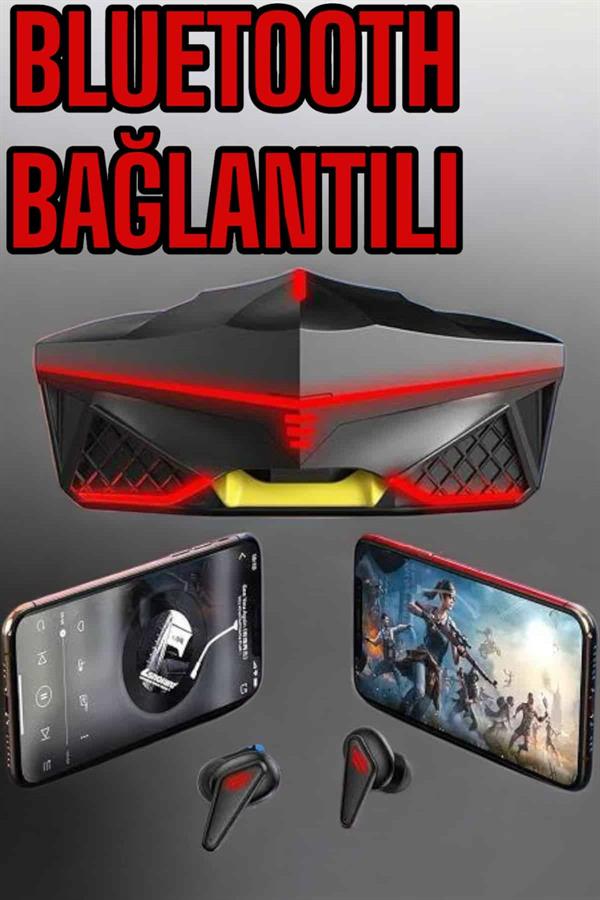 Yeni Nesil Oyuncu Kulaklığı Gürültü Önleyici Uzun Pil Ömrü Bluetooth Bağlantılı - Görsel 5