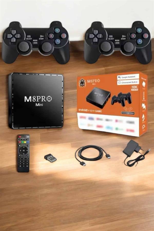 TV Box Çift Oyun Kollu 10000 Oyunlu Atari - Görsel 3