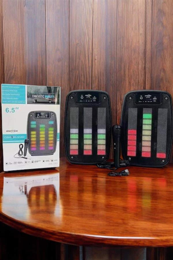 Bluetooth Hoparlör Mikrofonlu Speaker Taşınabilir Şarjlı - Görsel 5